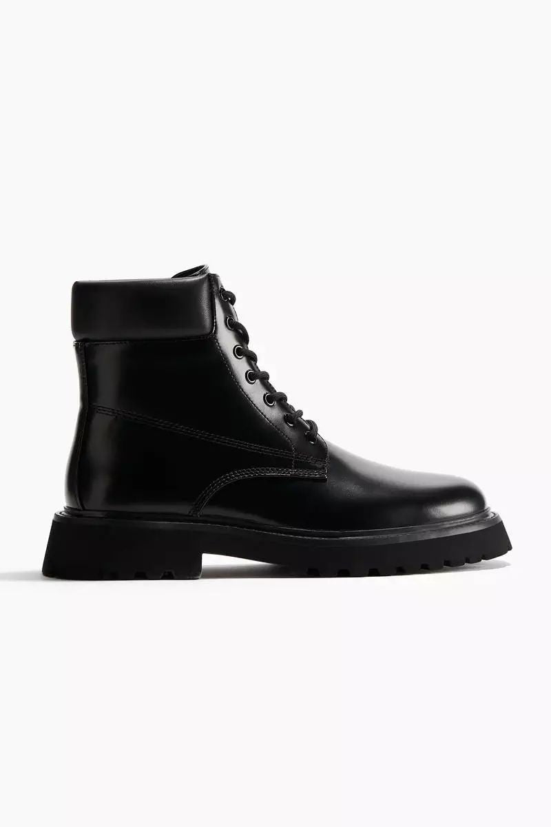 Chunky lace-up boots