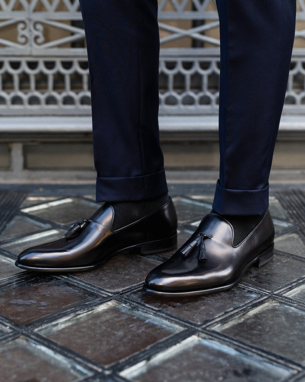 The Chaplin Tassel Loafer - Nero
