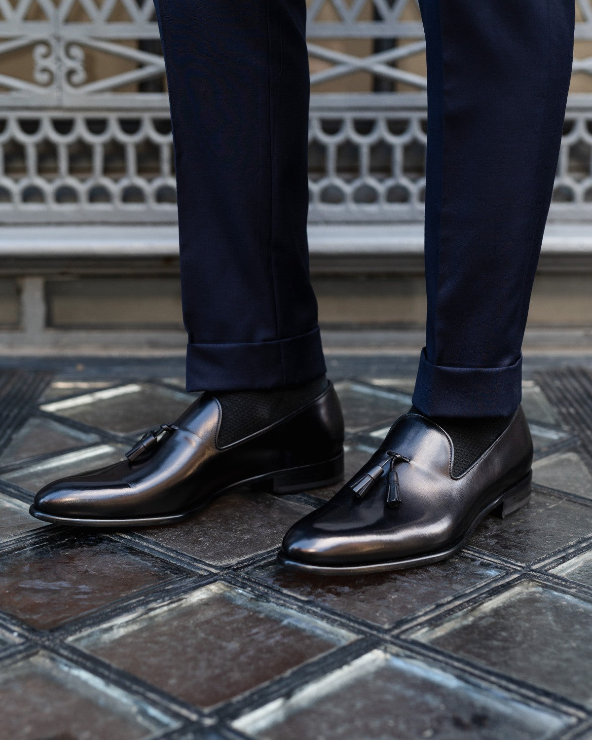 The Chaplin Tassel Loafer - Nero