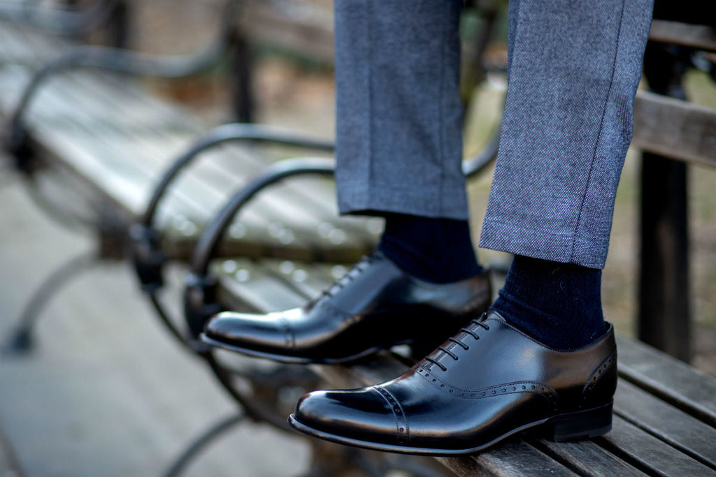 The Brando Semi-Brogue Oxford - Nero