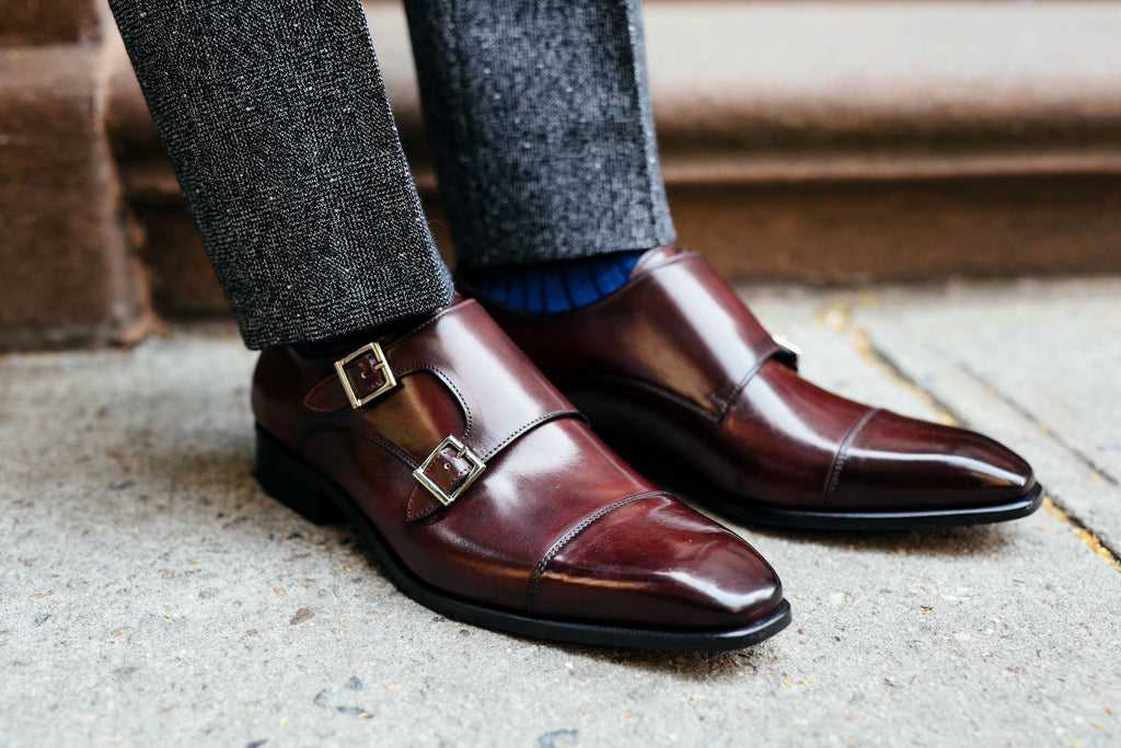 The Burton Double Monk Strap - Oxblood