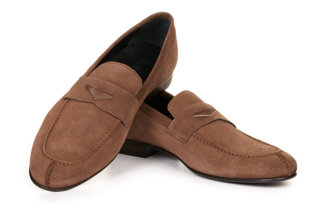 The Edward Penny Loafer - Light Brown Suede