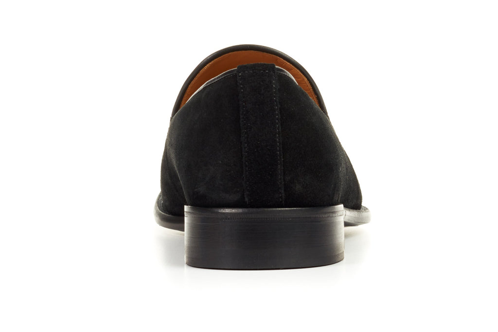 The Chaplin Tassel Loafer - Nero Suede