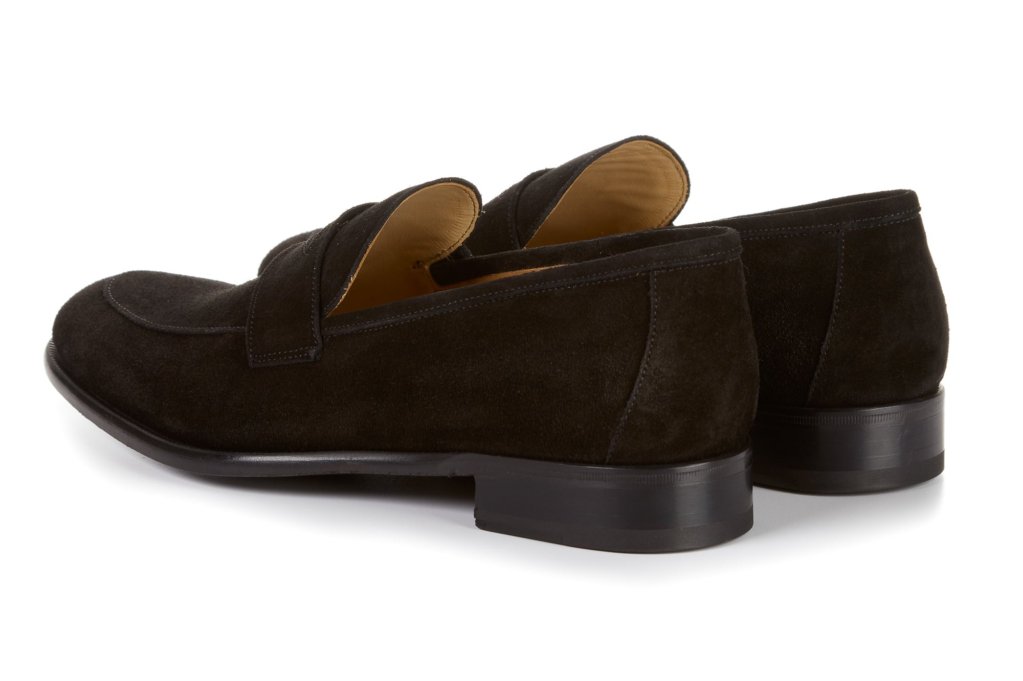 The Stewart Penny Loafer - Nero Suede
