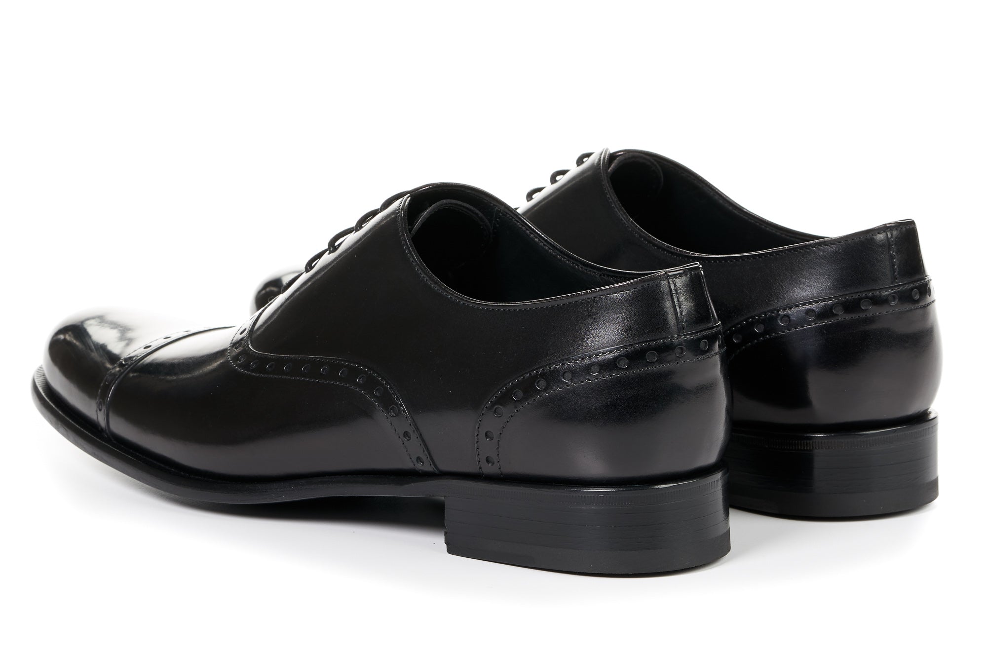 The Brando Semi-Brogue Oxford - Nero