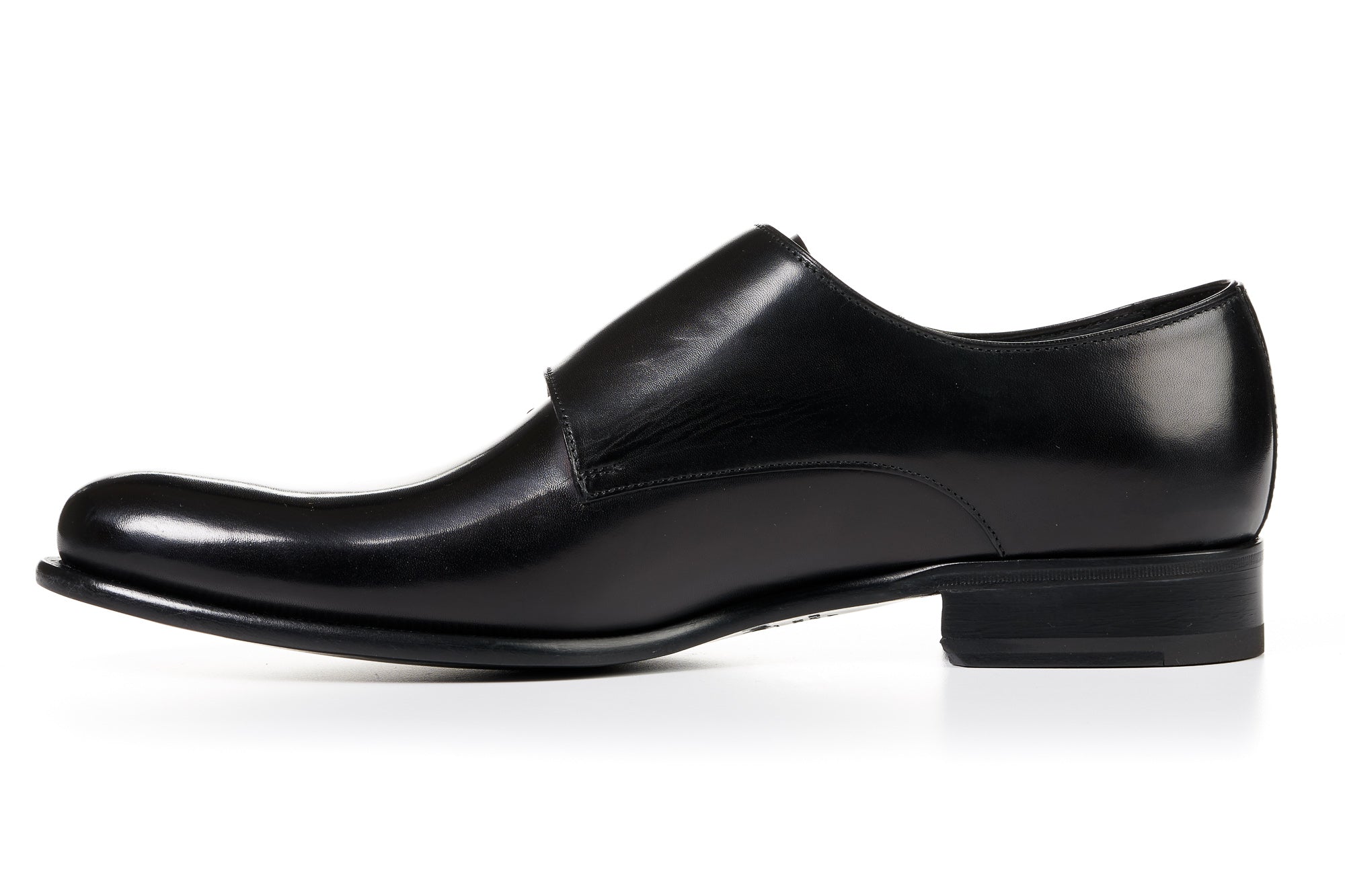 The Poitier Double Monk Strap - Nero